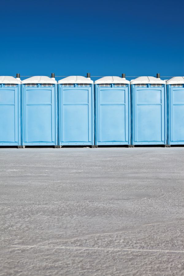 Outdoor event porta potties with handwashing station in Ohio and the Midwest